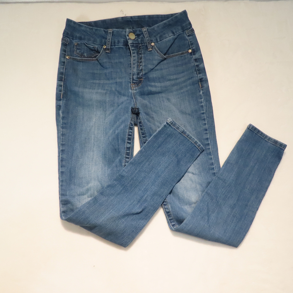 Seven7 Skinny Jeans Blue Denim High Rise Size 8